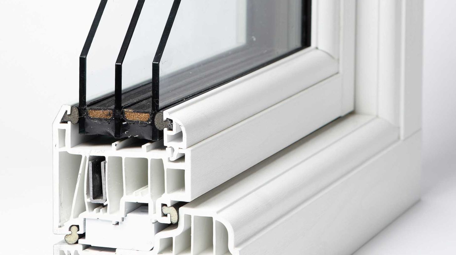 a close up of a triple glazed window a close up of a triple glazed window