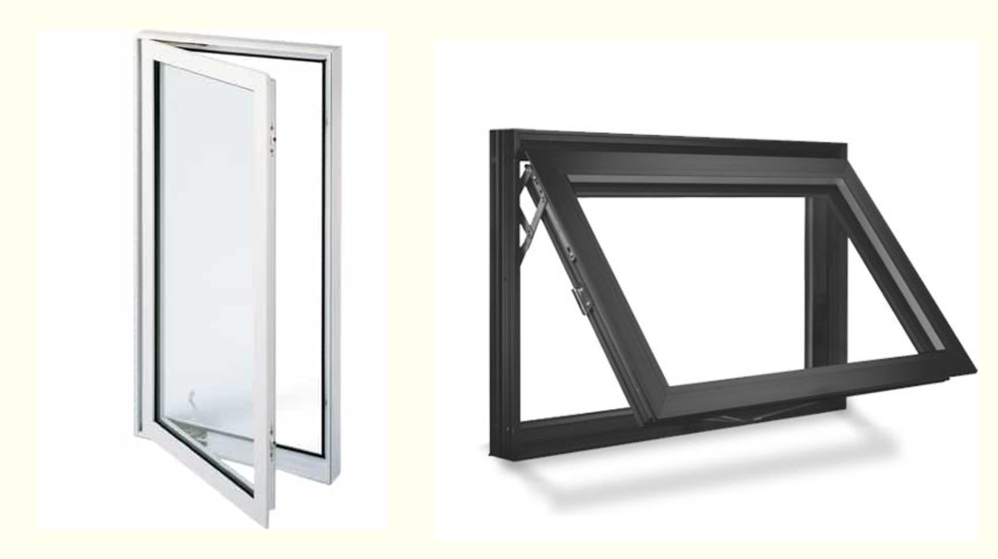 an awning and casement window an awning and casement window