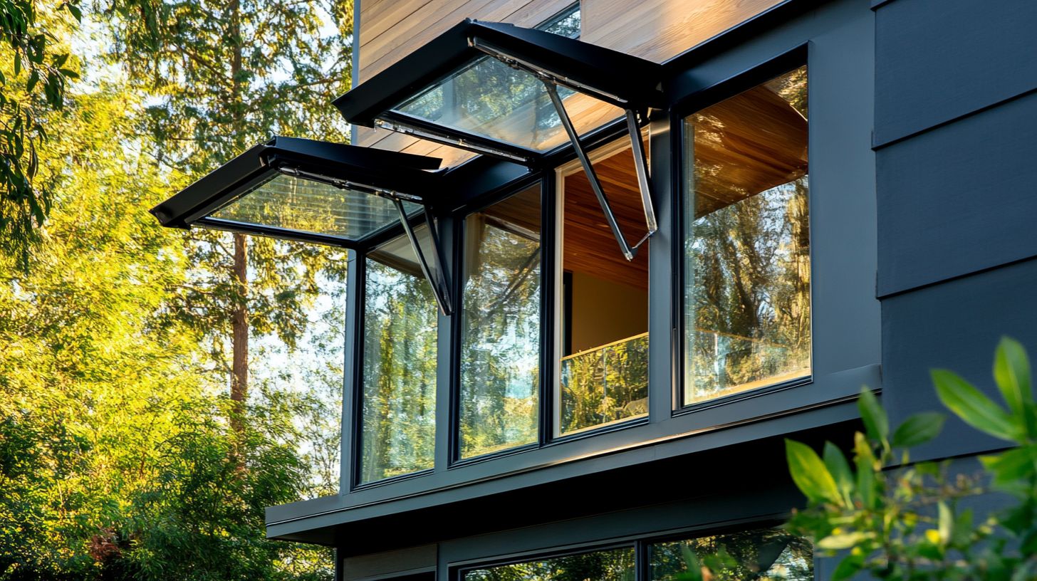 awning windows with a black frame awning windows with a black frame
