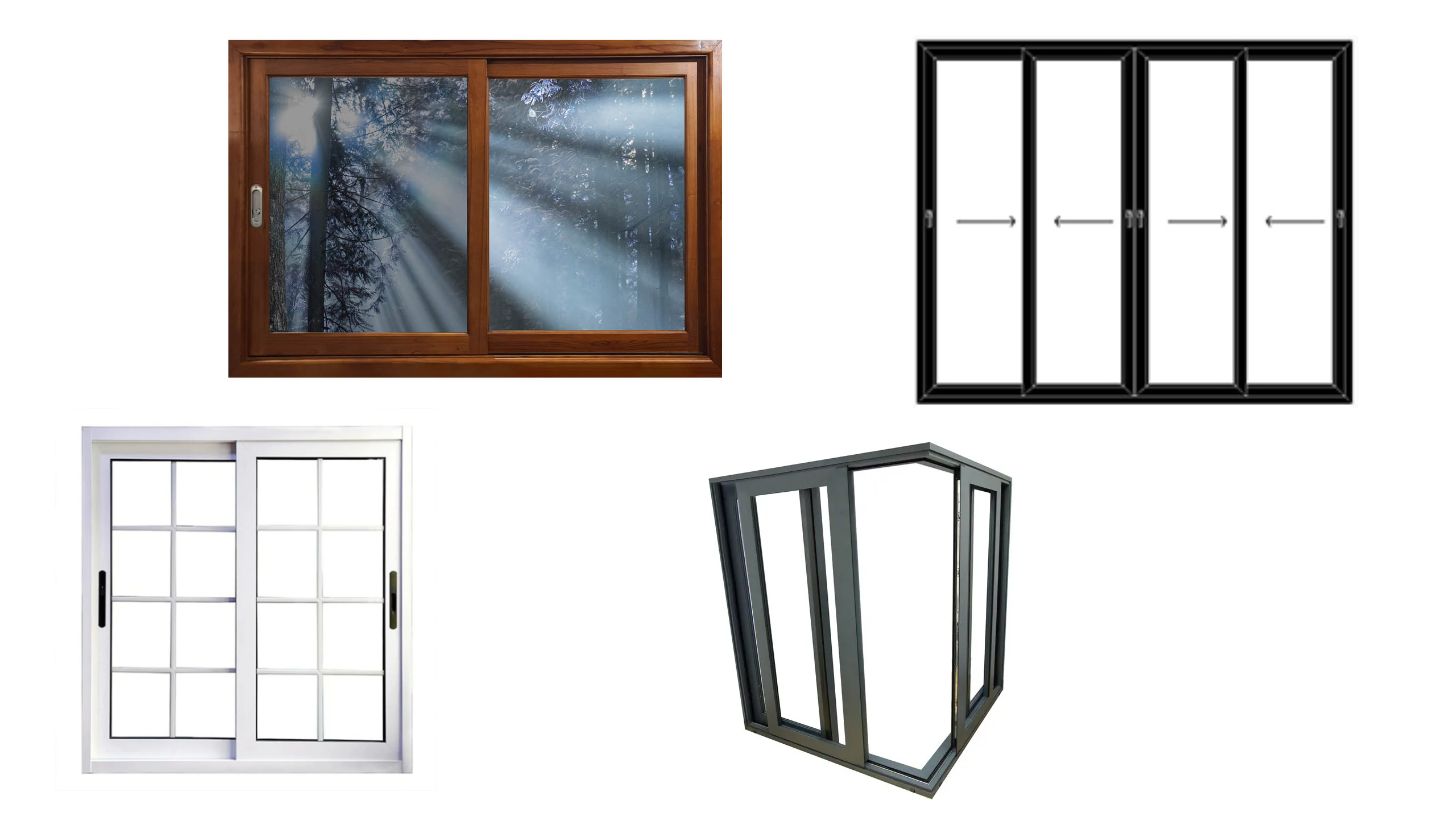 four types of sliding window designs