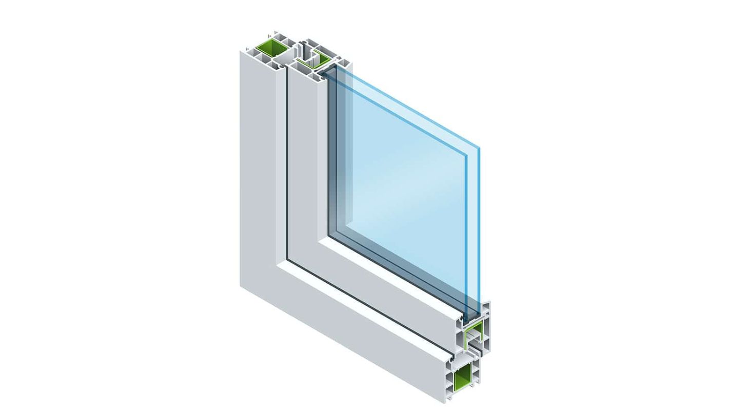 an illustration of a double glazed window an illustration of a double glazed window