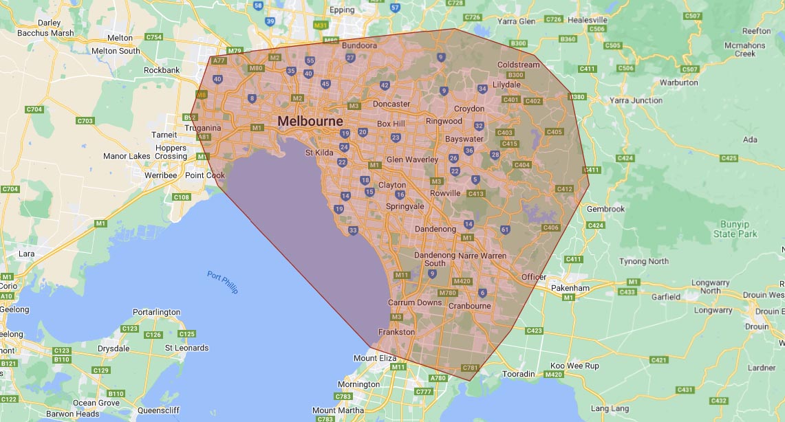 service area map mobile