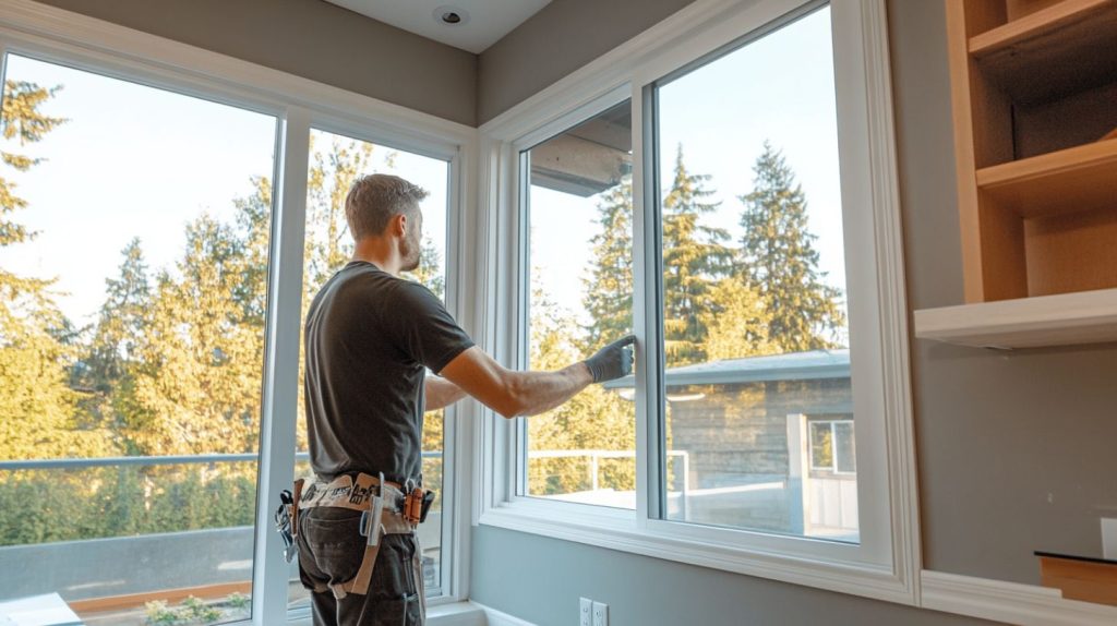 an expert installing sliding windows