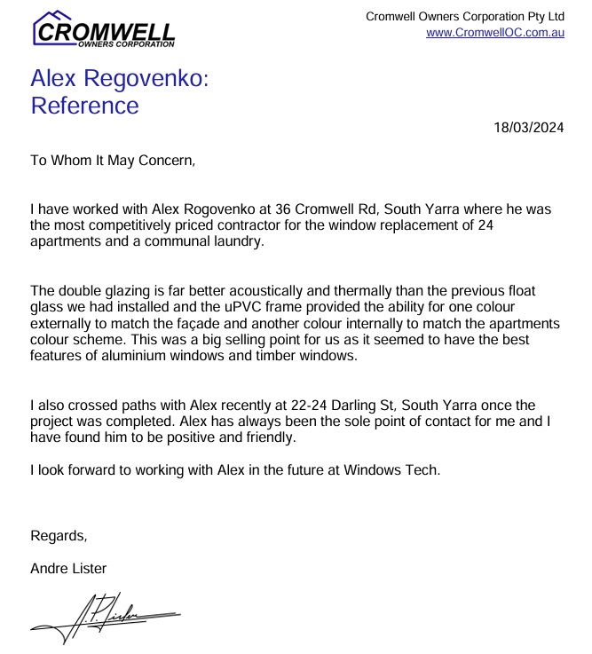 strata window installation review