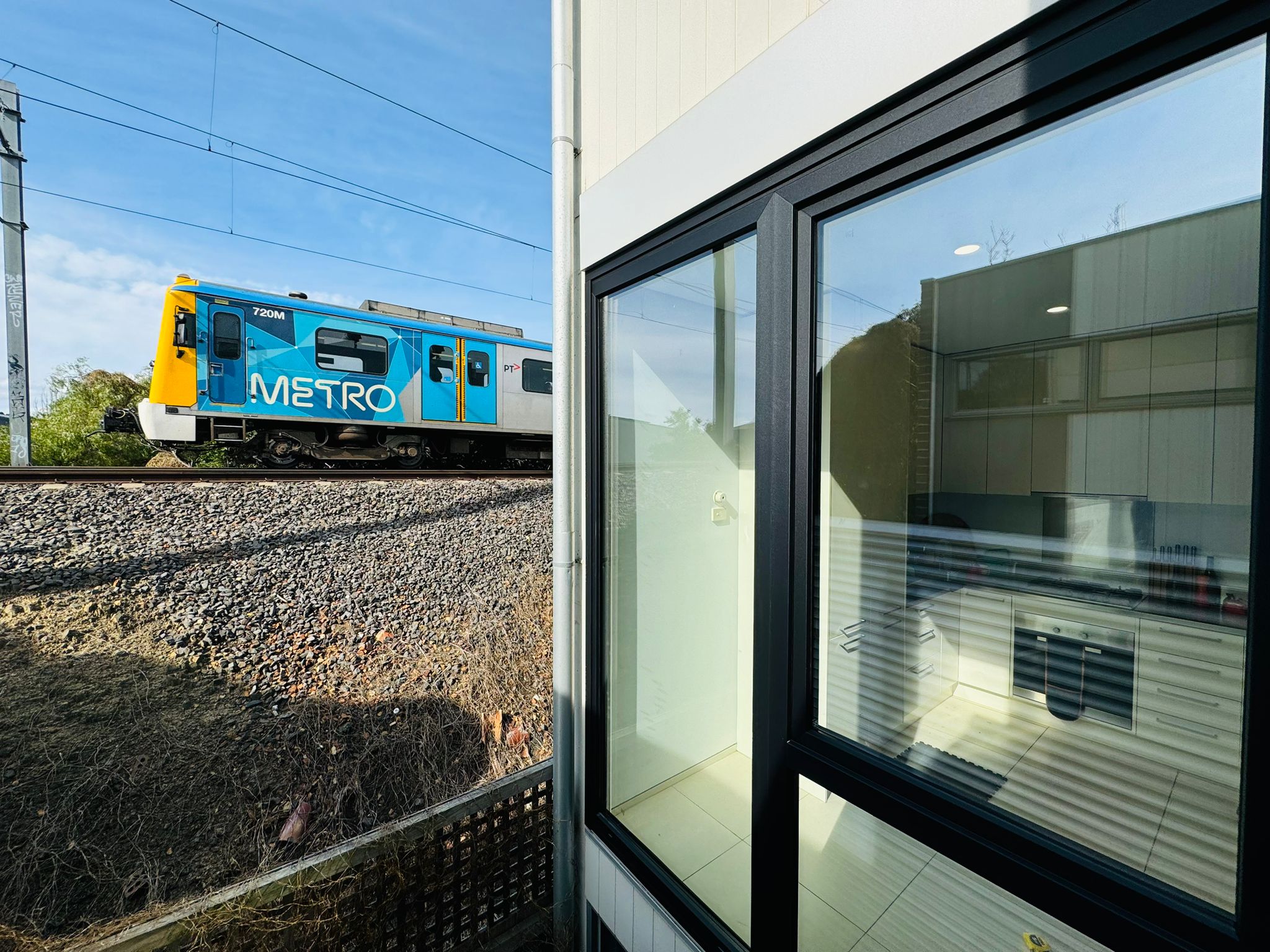 soundproof window providing peace near train